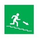 Πινακίδα διάσωσης αλουμινίου "Οδός διαφυγής / Έξοδος κινδύνου" SD-05