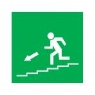 Πινακίδα διάσωσης αλουμινίου "Οδός διαφυγής / Έξοδος κινδύνου" SD-04