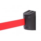 Εκτεινόμενος ιμάντας τοίχου σε κόκκινο χρώμα μήκους 5m με μαύρο πλαστικό κέλυφος WBR-500